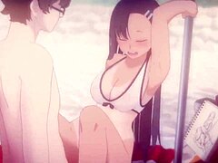 Animated beauties go wild seaside