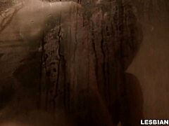 Steamy blonde lesbian muff diving action