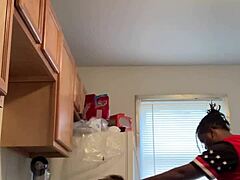 Fat Chick Nailed in Kitchen