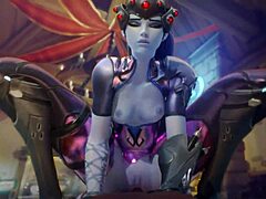 3d hentai with dva’s steamy mercy moment