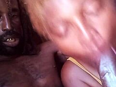 Redhead's Deep Throat in Slow Motion