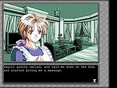 I’m playing a 1993 hentai game for sex rewards