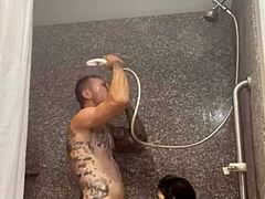 couple's hot shower romp