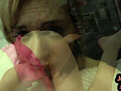skinny teen's intense close-up
