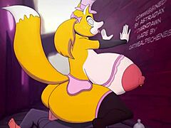 Cartoon lady’s foxy desires ignite
