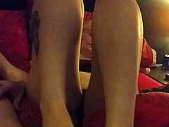 Girlfriends in Sensual Foot Play