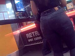 Blonde's Stunning Rear Pose