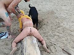 Krizia Tzunami's Daring Beach Adventure