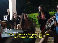 Brazilian MILF's provocative dirty sway