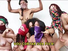 Brazilian Babes Teasing with Funky Dance Moves
