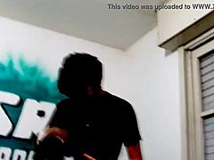 bold guy in daring act