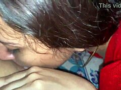 Close encounter with stepmother's daughter revealing her charm