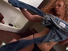 i can't believe i squeezed into these tiny jeans