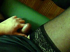 Stockings Shemale’s Solo Play