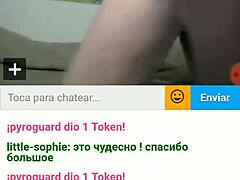 naughty teen spanks herself while squirting on webcam