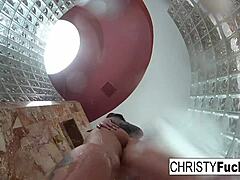 Christy’s Steamy Shower with Ivan