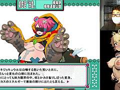 Unstoppable duo punishing tanuki-chan in wild game