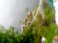 Redhead's Steamy Lakeside Anal Action