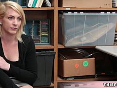 Blonde Teacher's Intense Sex After Shoplifting