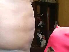 Gigantic Cock Sucked Hard in Dark Room