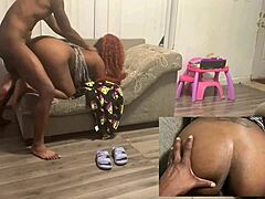 Big black cock and horny mom