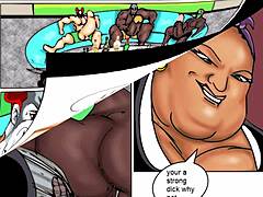 sbbw tranny's fierce gangbang thrill