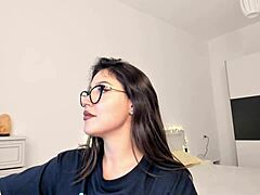 Teasing Latina Charms Fans On Webcam