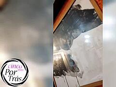 Milf shows off tatu in public