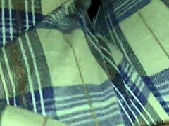 Solo Pussy Tease Nearly Caught In Room