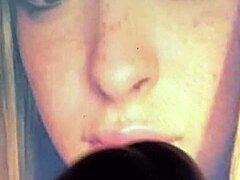 faceful of intense desire awaits