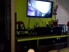 Suggestive Tiny Tits Teased by Massive Cock in Action