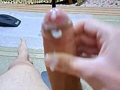 Guy gets intimate live on cam