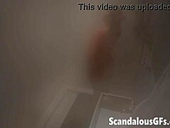 Steamy shower with stunning girlfriend
