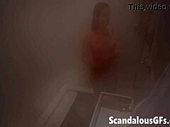 Steamy shower with stunning girlfriend