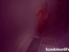 Steamy shower with stunning girlfriend