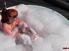 Ever seen a redhead MILF finger herself outdoors?