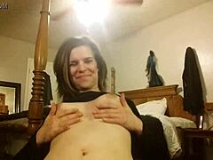 Teasing Talk With Bouncing Tits On Display