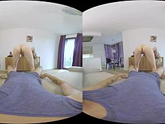 Blonde Rider Teases In POV Action