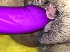 Milf fucks herself hard with toy on camera