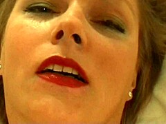 Lustful amateur facialized at shoot
