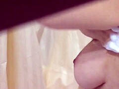 girl with big tits and ass in garage
