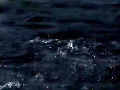 blonde's enchanting forest swim