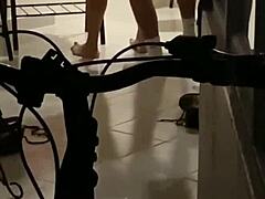 Married woman dares with boss undercover