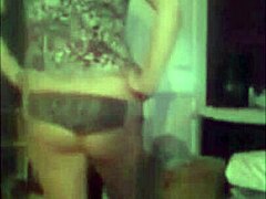 Teen dances and sucks dildo on repeat
