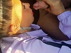 Blonde's Bold Surprise Encounter