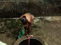 Mature Lady Caught Naked in Outdoor Escape