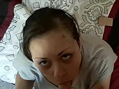BRUNETTE DOMINATES HARD