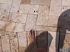 my cute teen’s first amateur blowjob experience