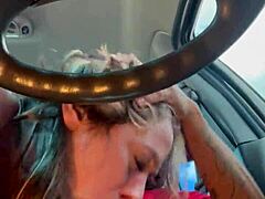 Homemade milf's parking lot desire