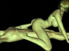 3D Sultry Girl Dominating Partner